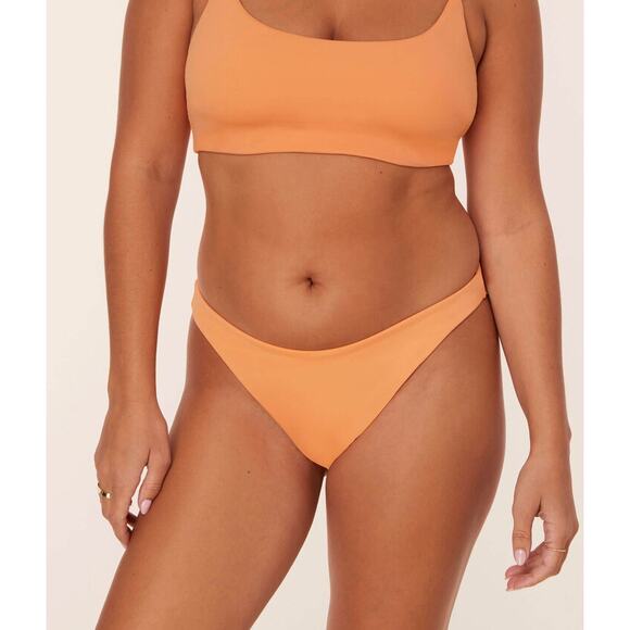 Andie Swim the Maui Top and the Cheeky Bottom Bikini Set Papaya S/M NWT - Picture 2 of 8